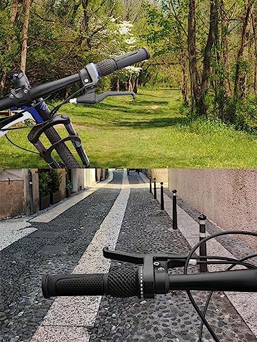 90mm Bike Handlebar Grips - Ergonomic Rubber for Comfort - Black