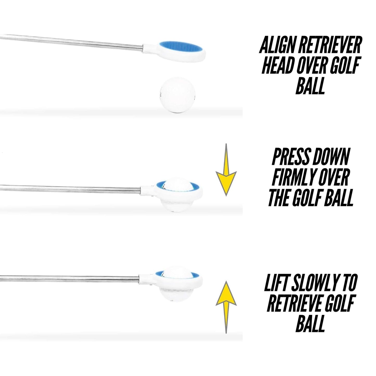 I Gotcha JAWZ Golf Ball Retriever, Green, 14' Reach (IG20204)