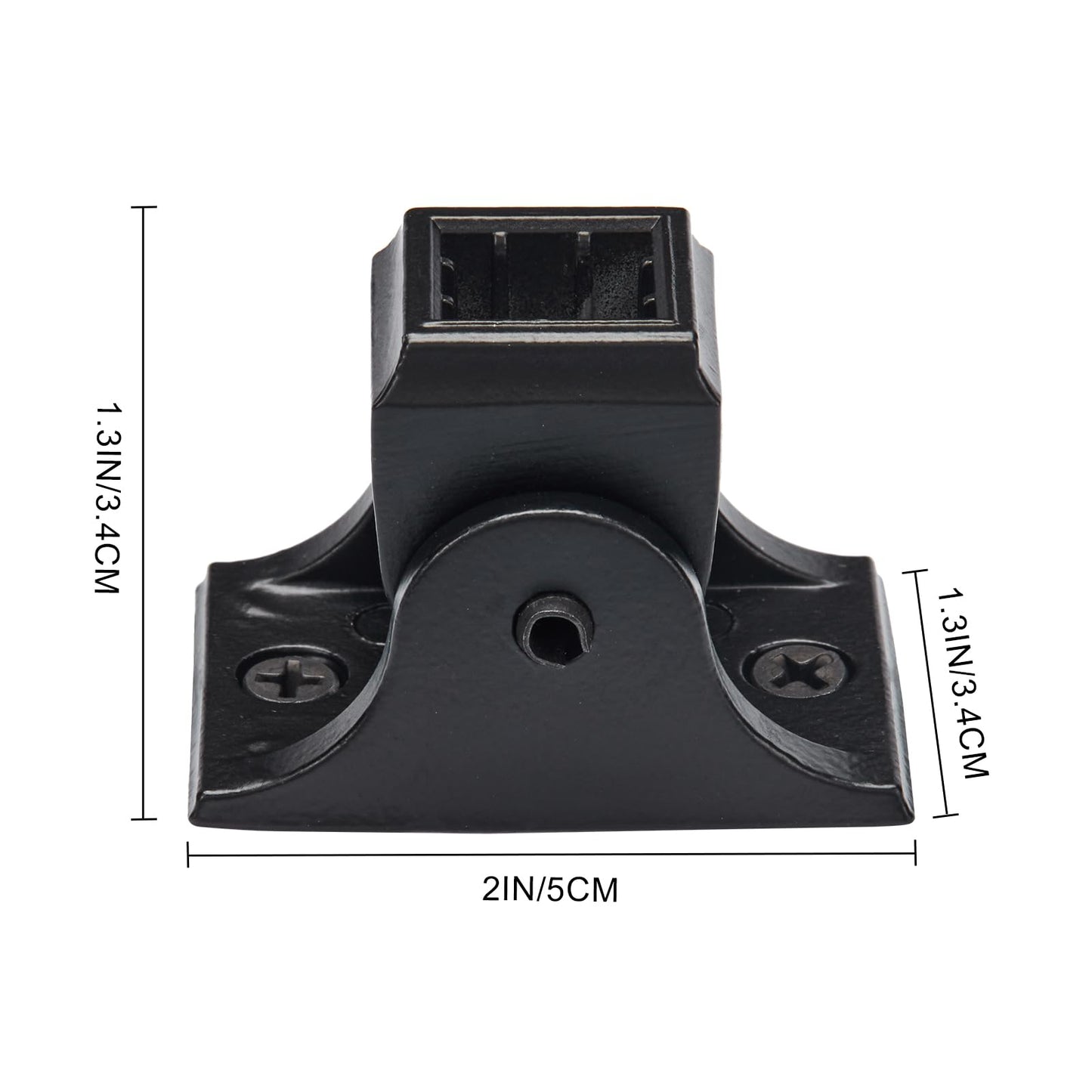 Gleefurny Balusters for Staircase Interior - Stair Railing Indoor Spindles, Iron Balusters Banister, Hollow Square, 1/2inch x 44inch, Plain Iron Balusters and Swivel Shoes (Pack of 10), Satin Black