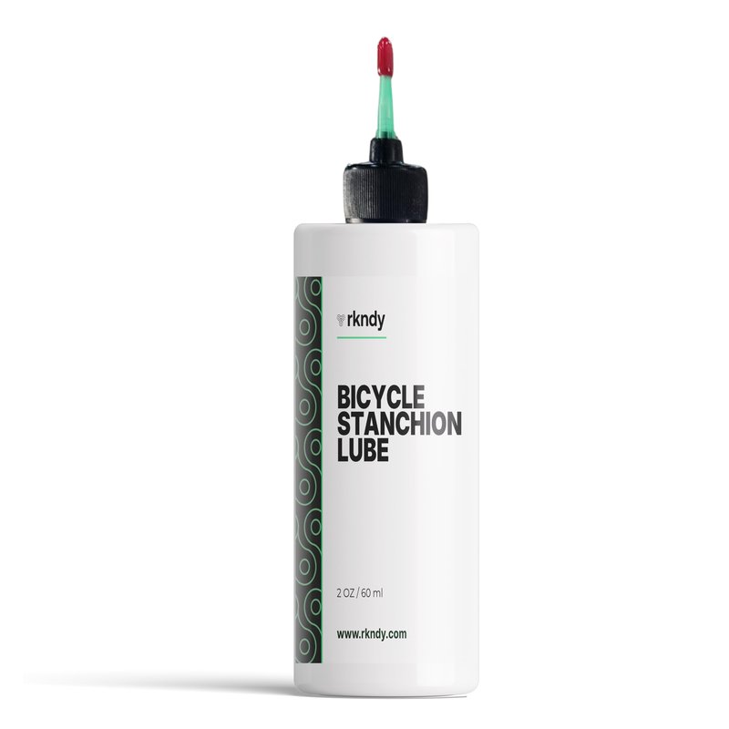 RKNDY Fork Stanchion & Shock Lube - Premium Bicycle/Bike Suspension Lubricant for Eliminating Rust, Dirt, and Contaminants from Seals, Ensuring Smooth Riding and All-Weather, Long-Lasting Protection
