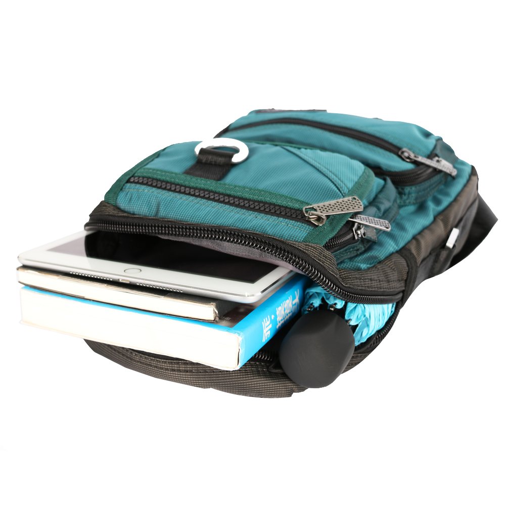 Vanlison Sling Bag Chest Shoulder Backpack Crossbody Multipurpose Daypack For Men Women Blue