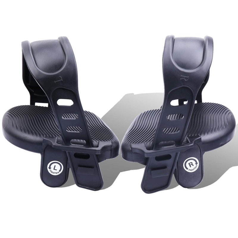 Stationary Bike Pedals - 1 Pair 9/16" Recumbent Exercise Bike Pedals wih 2pcs Strips Widened, Fits Sunlite Flat Form Exerciser Equipment & Spinning Exercise Bike Bicycle Home & Gym (NEW-9/16)