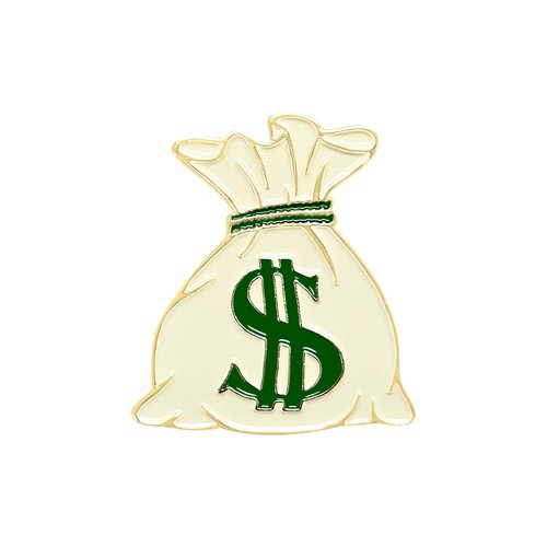 NAVIKA Money Bag Golf Ball Marker with Magnetic Hat Clip | Money Themed Golfing Accessory | Dollar Sign Ball Marker for Golfers | Golf Gift, Beige