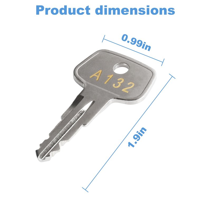 A132 SKS roof Rack Key,Yakima Replacement Key,Replacement Keys for Yakima SKS Ski,Roof Racks,Cargo Box,Carrier Racks and Crossbars with Code Series A132[2 pcs]