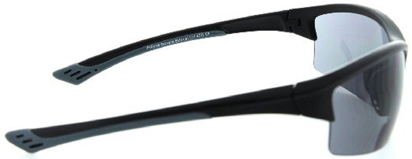 Incredible Bargains 2 Pair The Foster Bifocal Sun Reader Sport and Wrap Around Reading Sunglasses, Black +2.00