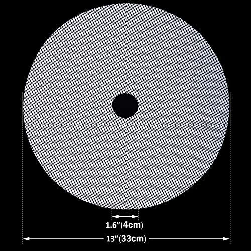 13-Inch Round Silicone Dehydrator Sheets - 4 Pack Non-Stick Mats