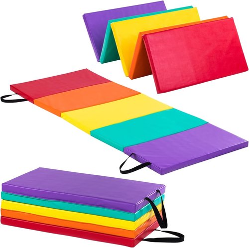 Bounce Tumbling Mat for Kids - Gymnastics Folding Exercise Mat for Home Use | Durable & Portable