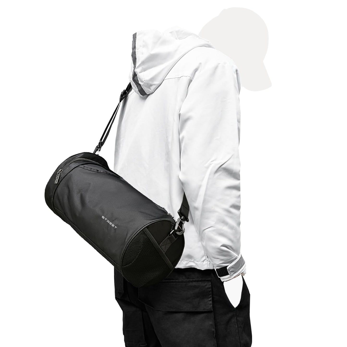 Large Sports Gym Duffel Bag for Men & Women - Travel Overnight Tote with Shoes Compartment