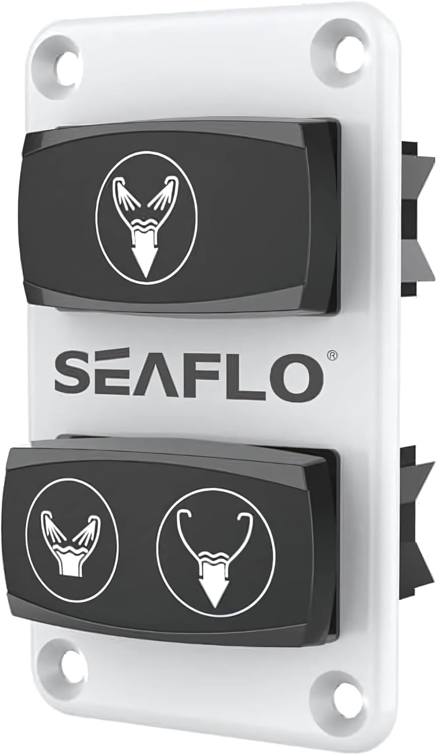 SEAFLO 12V Deluxe Electric Marine Toilet - Ceramic Bowl with Soft Close Seat & Built-In Macerator | Quiet Freshwater Flush