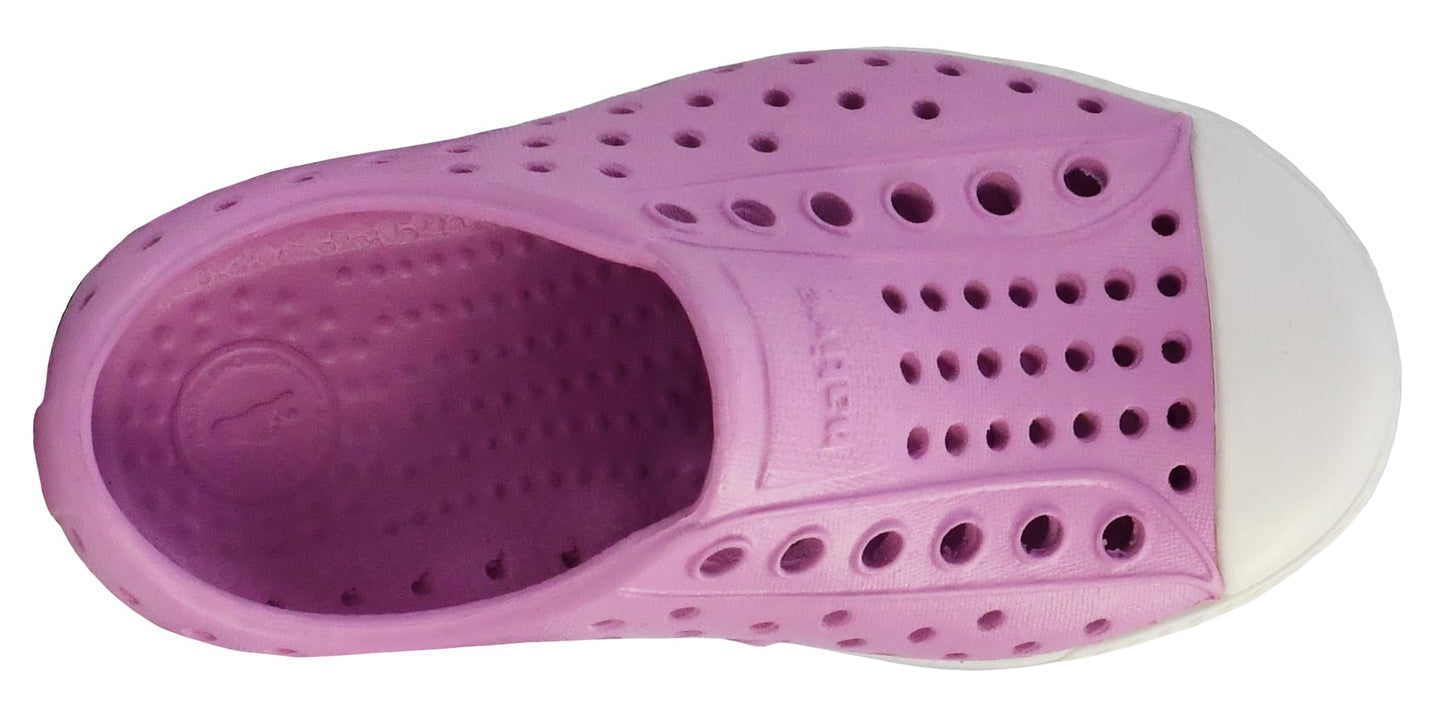 Native Shoes Unisex-Kids Jefferson Sneakers, Chillberry Pink/Shell White, 11 Little Kid