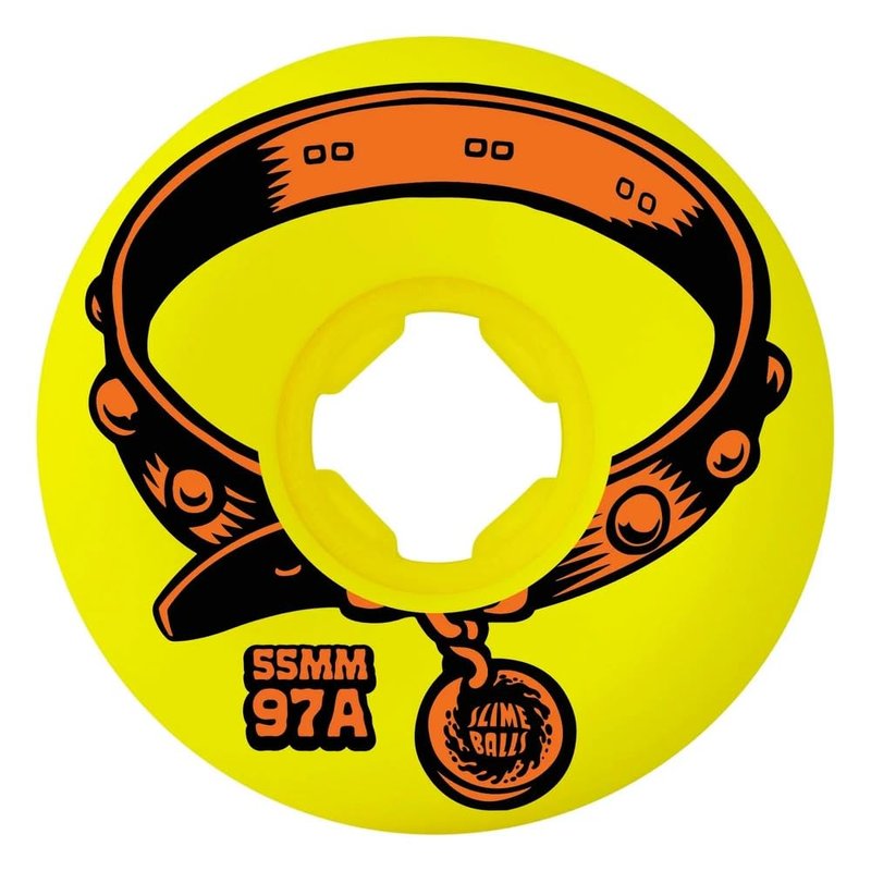 55mm Eric Dressen Pup Green 97a Hardline Slime Balls Skateboard Wheels