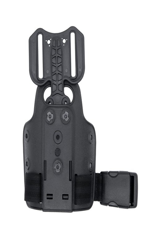 SAFARILAND Drop Flex Adapter with Single Strap Leg Shroud for Gun Holsters, Assembly Polymer,Black