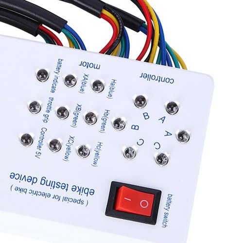 WGFOIP E-Bike Tester, Portable Brushless Motor Tester High Efficiency Motor Check with Indicator for Scooter E-Bike Diagnostics