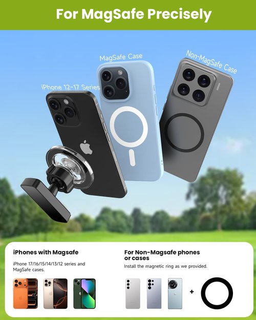 Magnetic Golf Cart Phone Holder, Mens Valentines Day Gifts for Him Husband Boyfriend, Golf Gifts for Men Dad Golfer, Golf Accessories for Mens Gifts for Valentine's Day Anniversary Birthday Gift Ideas