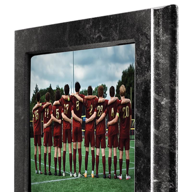 9x12 Black Marbleized Team Photo Plaque Award - Custom Engraving