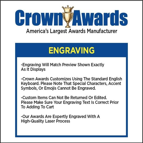 Crown Awards Silver Cup Trophy - Custom Engraved Accolade Award | Shiny Finish, Perfect for Celebrations