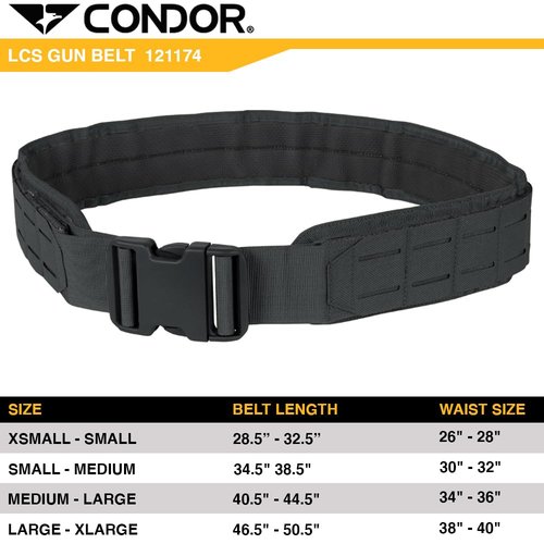 Condor Elite - LCS Gun Belt Black, M