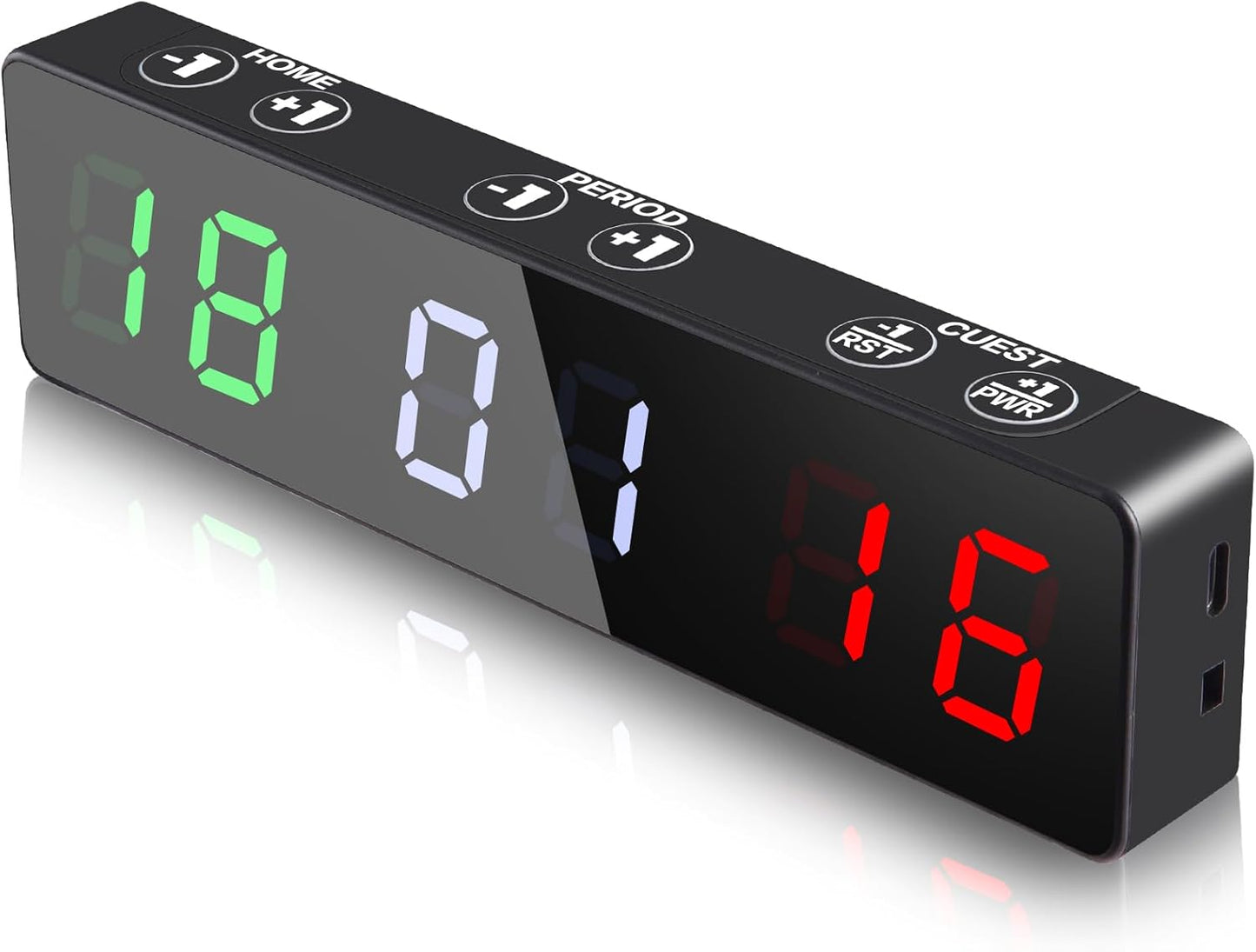 PELLOR Mini Digital Scoreboard - Portable Magnetic Electronic Display with Rechargeable Battery for Indoor & Outdoor Games
