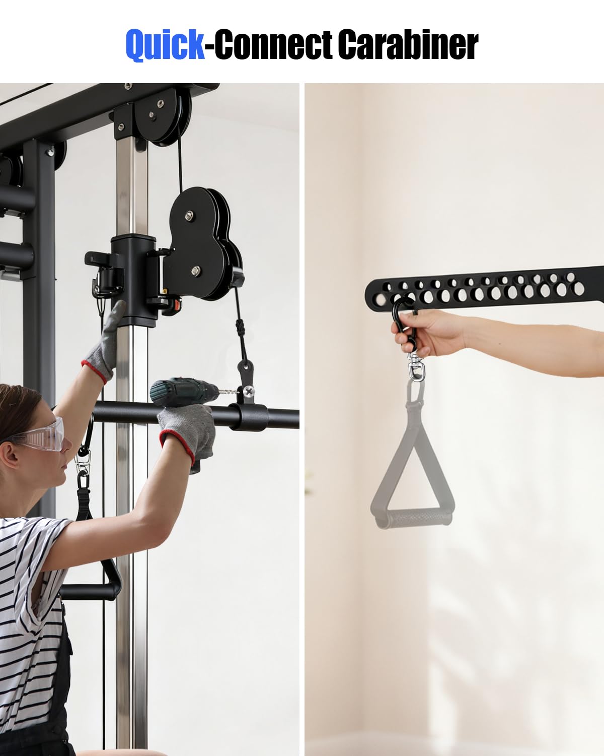 Multi-Grip LAT Pulldown Bar for Home Gym, Lat Pull Down Attachment