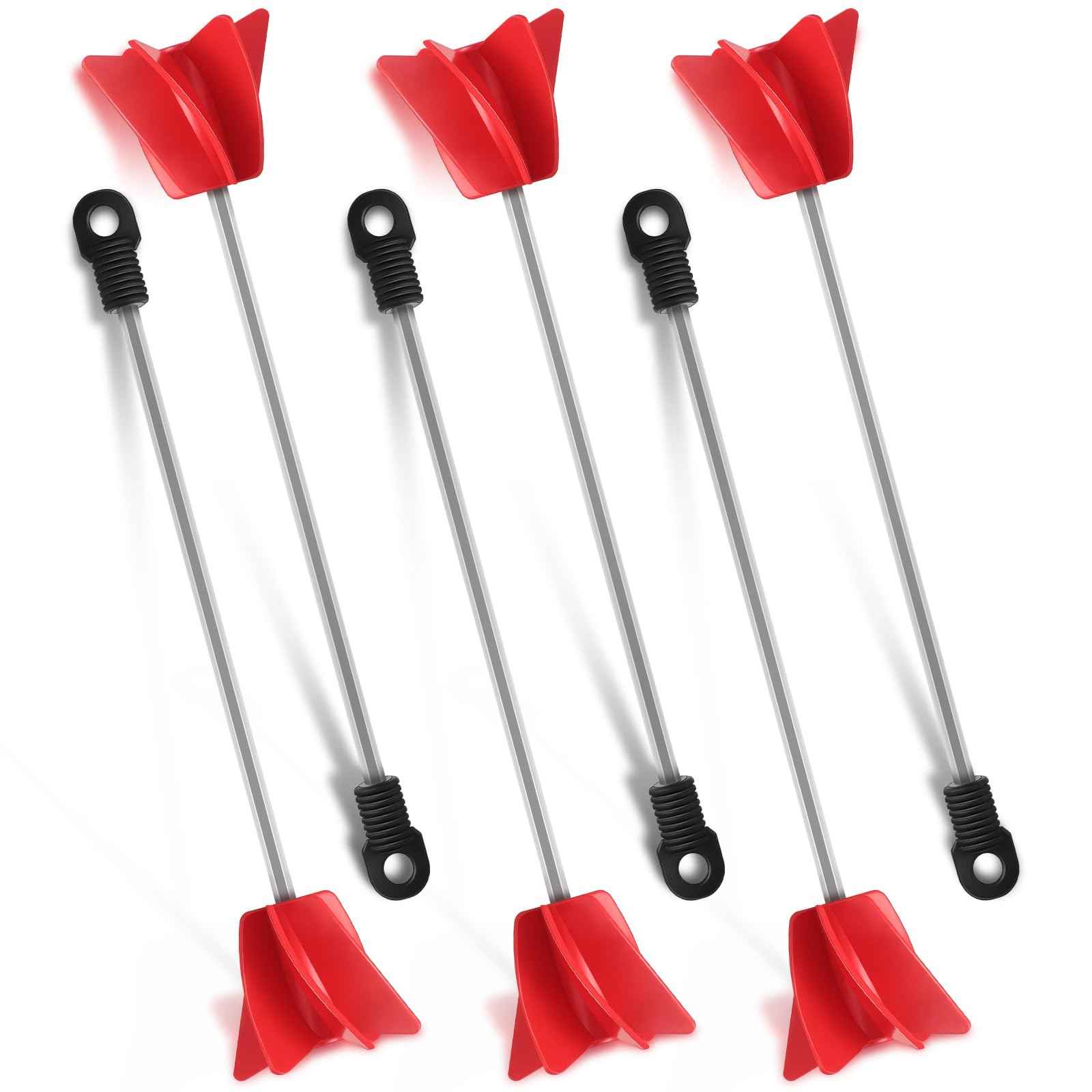 Loosh 6 Pcs 11 Inch Paint Stirrer for Drill, Paint Mixer Attachment, Helix Epoxy Mixer for Concrete Resin Silicone Stirrer Paddle Works with Most Drills