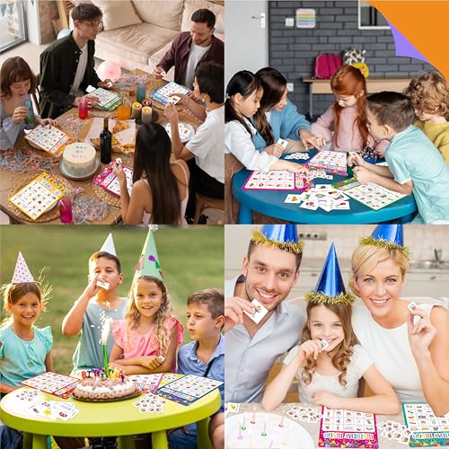 Birthday Bingo Game Set - 25 Players, 25 Bingo Cards & Chips