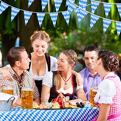 Oktoberfest Tablecloths - 54"x108" Flag Pattern - 3 Pack