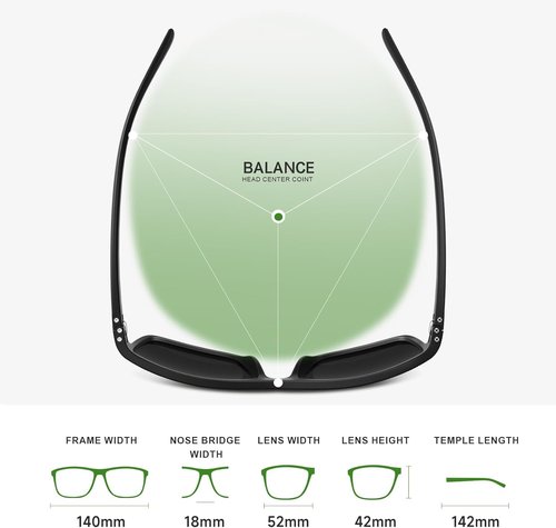 Fanshen Polarized Sports Sunglasses - UV Protection, Lightweight Design for Men | Ideal for Driving, Fishing, Golf, Cycling