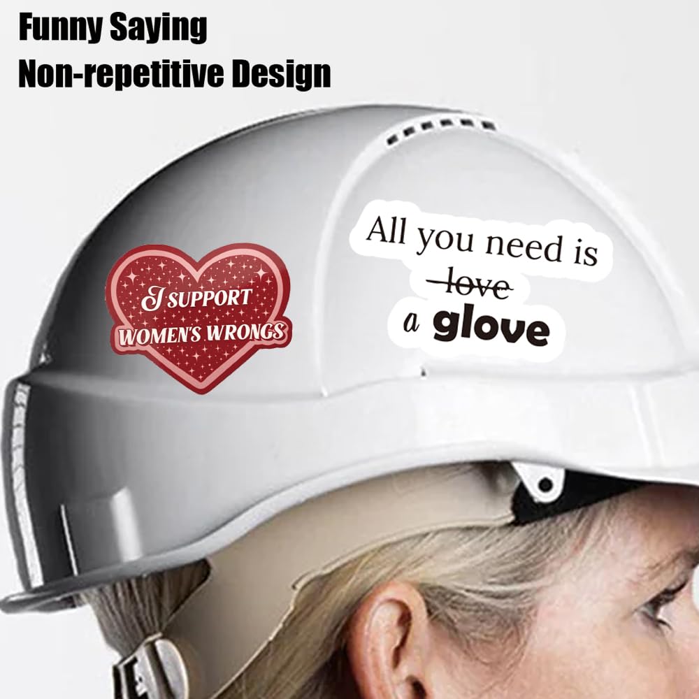 Women Hardhat Sticker | Funny Women in Trade Decals | Female Blue Collar Hard Hat Decals for Car,Waterbottle,Phone,Laptop