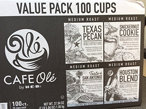 Cafe Ole Value Pack Coffee Pods - 100 Sugar Free Cups