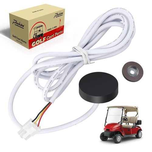 Roykaw 36v Golf Cart Speed Sensor with Magnet Compatible with EZGO TXT/Shuttle/ST Express/ST Sport with PDS 2000-up Electric Golf Carts, Replace OEM# 73327-G01, 73328-G01