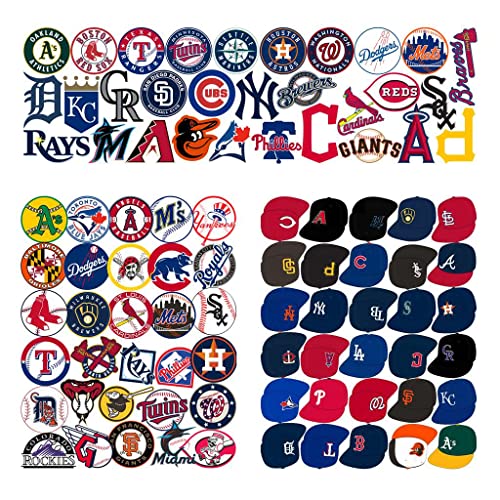 100 Pcs Waterproof Baseball Stickers for Hydro Flask & Decor