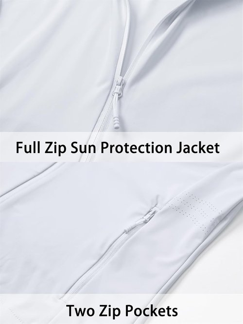 Cromoncent Women's Sun Protection Jacket - UPF 50+ Hooded Athletic Shirt with Pocket | Lightweight & Cooling