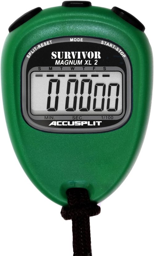 Accusplit New Survivor 2 Stopwatch - Green SX 2 Series with Precision Timing Features