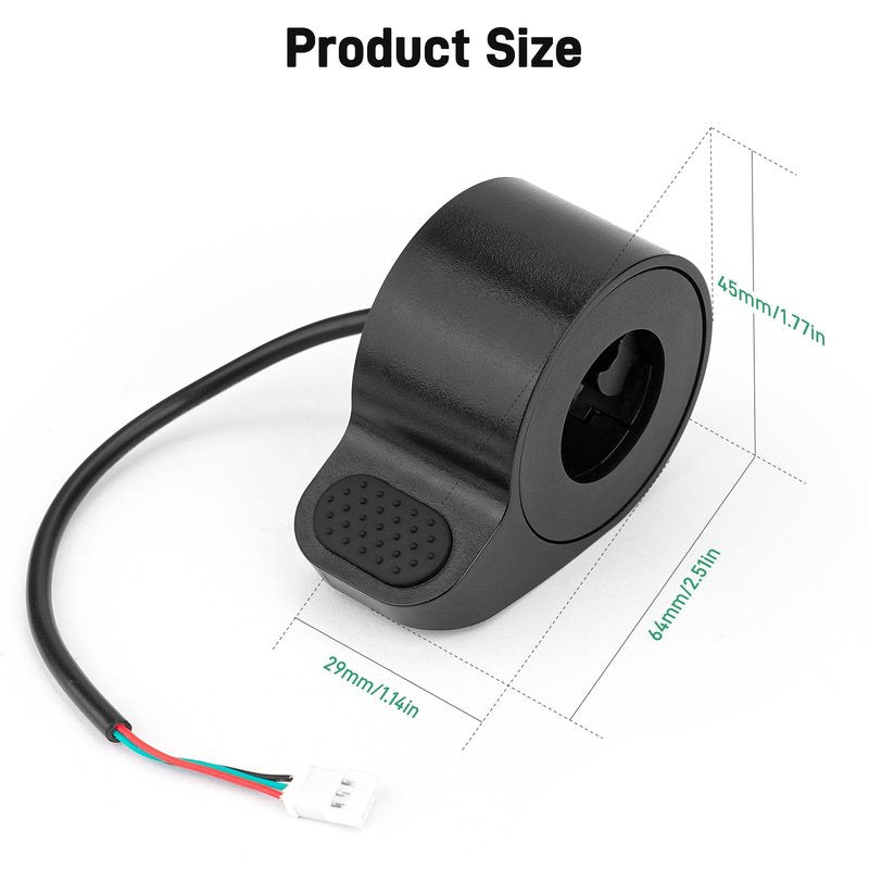 Jerbor Thumb Throttle for Iscooter I9/I9M/I9 Pro/MAX/I9 Max/I8, Scooter Accelerator Replacement Throttle Speed Control Handlebar Assy, Electric Scooter Replace Parts Accessories for Iscooter