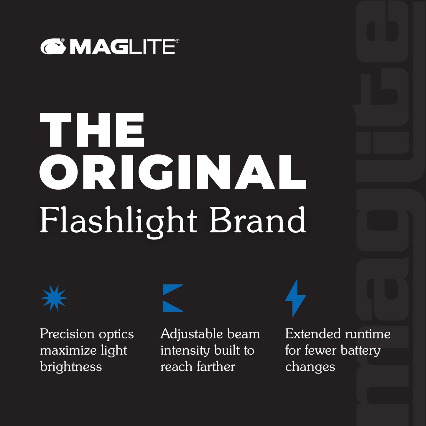 MagLite Mini MAG 2 AA LED Flashlight – 127 Lumens Compact Flashlight with Adjustable Beam, High/Low Modes, IPX4 Water-Resistant, Shock-Resistant Design, Alkaline Batteries Included (Combo Pack, Blue)