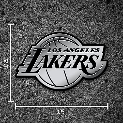 Los Angeles Lakers 3D Chrome Auto Emblem Sticker - 5-inch