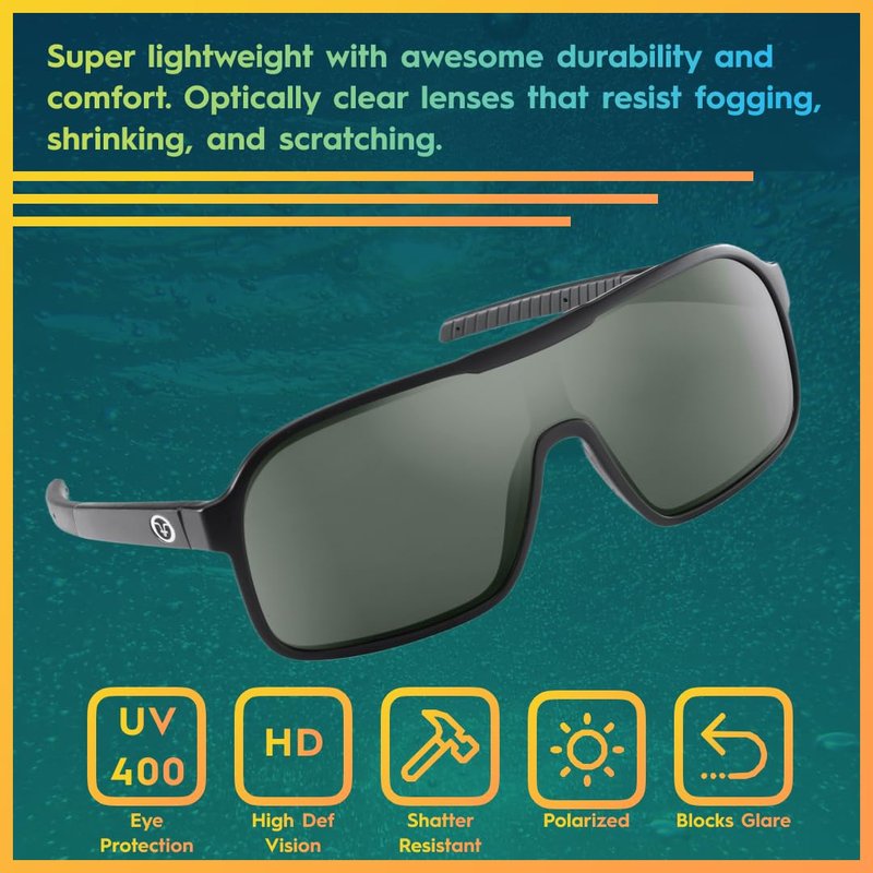 Flying Fisherman Sounder Polarized Sunglasses for Men, Women, Fishing, Boating, Outdoor Sports, 100% UV Protection
