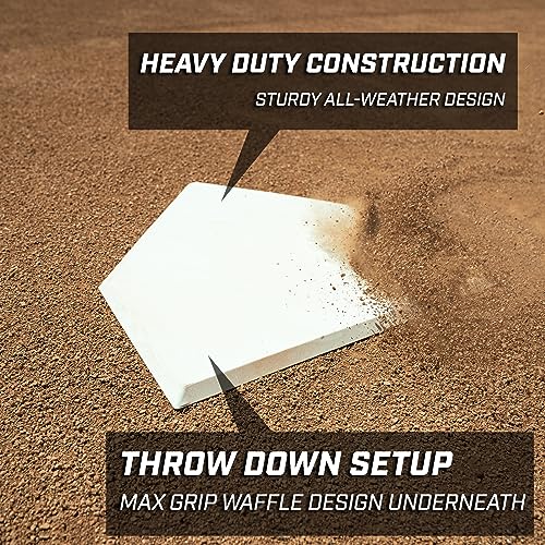Premium 4 Piece Baseball & Softball Base Set - Heavy-Duty
