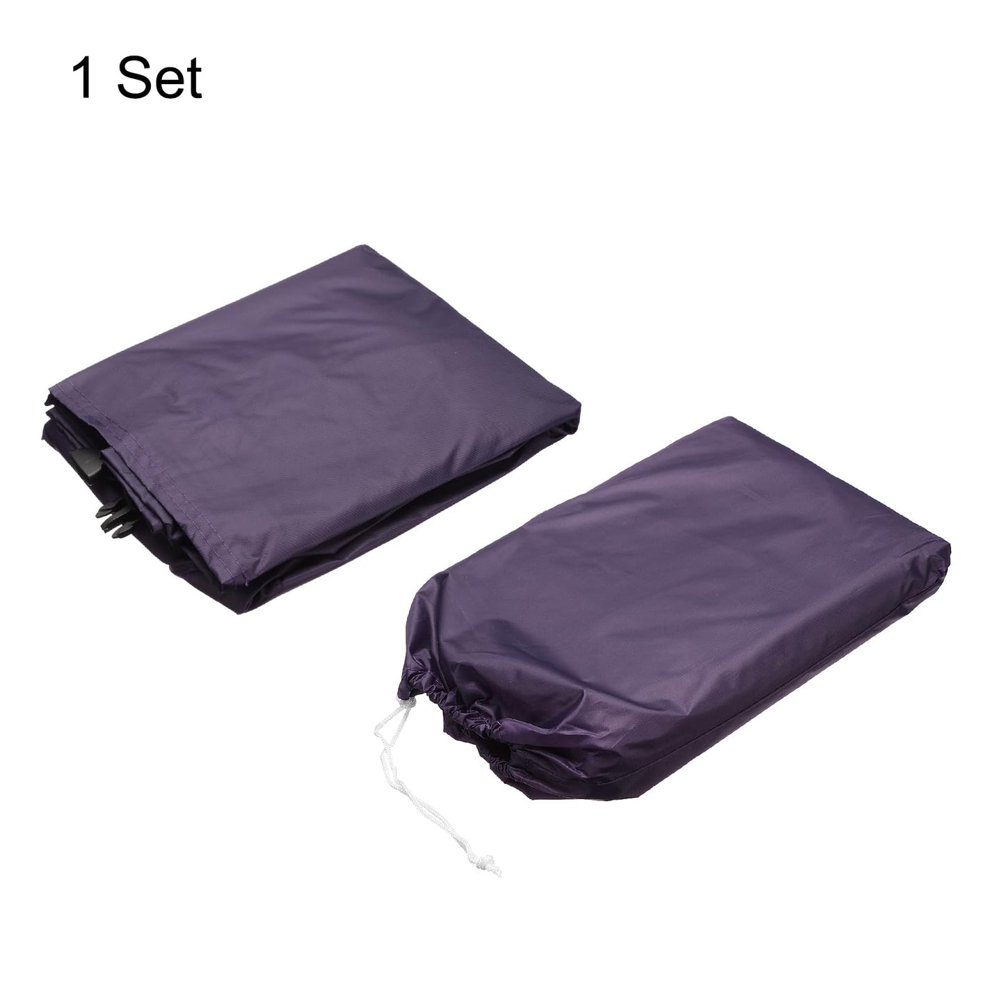 HARFINGTON Bike Cover Waterproof Outdoor 71" Polyester Anti Dust Rain Wind Snow Bicycle Covers with Lock Holes Windproof Buckle Storage Bag for Mountain Road Bike, Black Purple