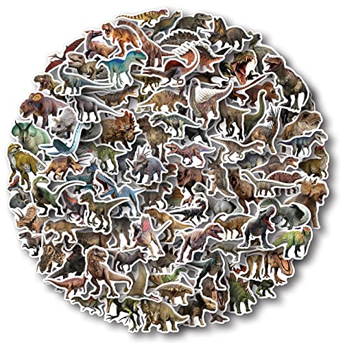 Realistic Dinosaur Stickers - 100 Vinyl Stickers for Kids