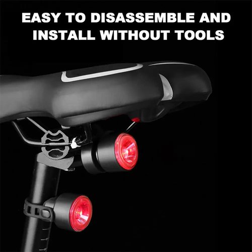 Bicycle Tail Light Rechargeable Waterproof, Sport LED Rear Bike Light, Red High Intensity Bicycle Taillight, Auto On/Off Rear Road Cycling Lights for Night Riding Safety Warning