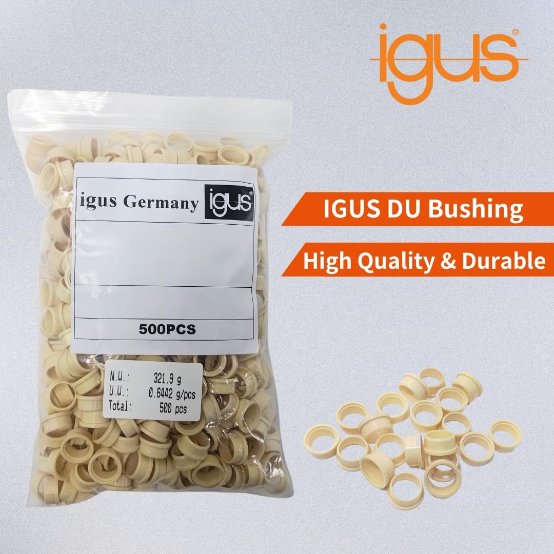 VOLARE Rear Shock Mounting Hardware with IGUS DU Bushing-Compatible with Fox, RockShox, Ohlins, Marzocchi, DVO, X-Fusion, DNM, DSM and More, M6 Edition(M8x32mm)