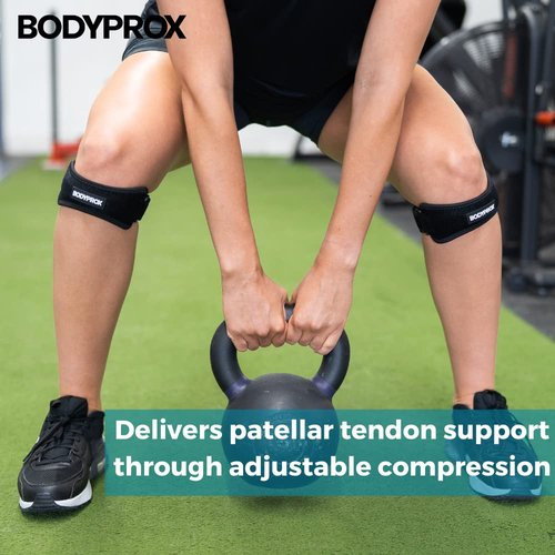Bodyprox Knee Strap - Patella Tendon Support Brace for Pain Relief | 2 Pack for Sports & Activities