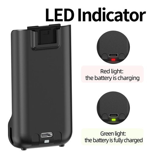 BAOFENG UV-5R MINI Radio Battery UV 5R MINI Walkie Talkies with USB-C Charger for Two Way Radio (2 Pack)