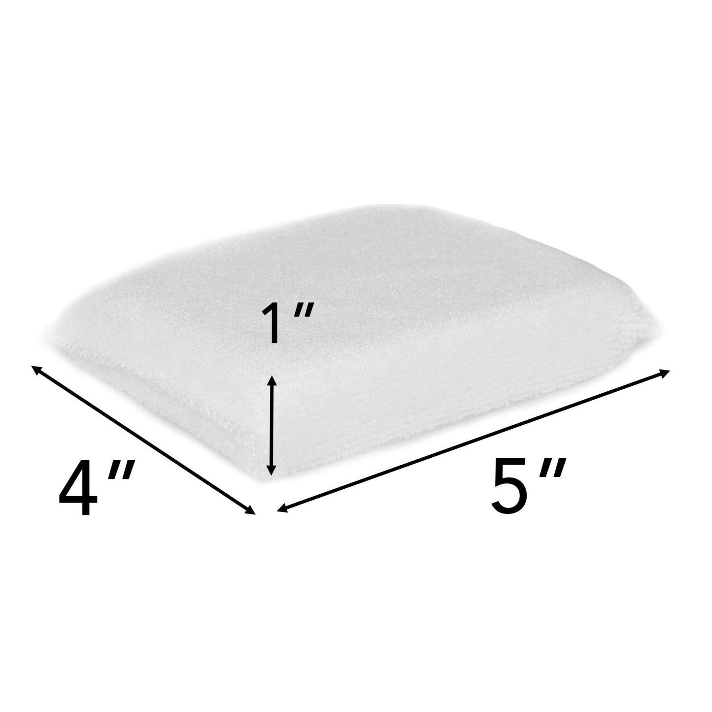 (12-Pack) Professional Microfiber Sealer Applicator Pad – The Perfect Tool to Apply Sealer to All Natural Stone and Tile Like Marble, Granite, Concrete & Slate (White)