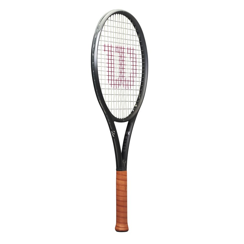 Wilson RF 01 Pro Strung Performance Tennis Racket - Grip Size 2-4 1/4", Strung with Sensation 16 Natural at Mid Range Tension