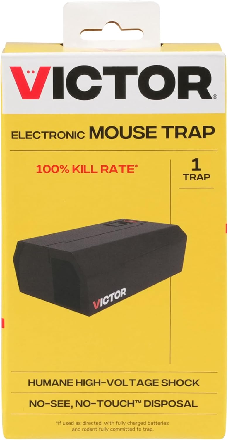 Victor Electronic Mouse Trap - Humane Indoor Mouse Control - No Touch Design, M250B