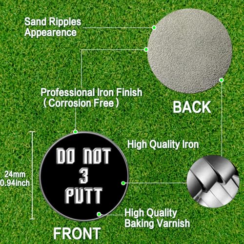 Finger Ten Golf Ball Marker with Hat Clip – Markers Only (3 Putt Variant)