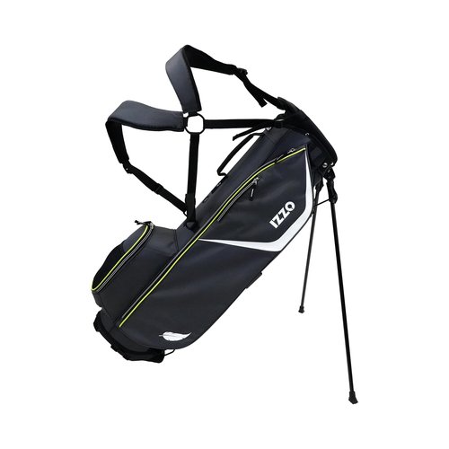 Izzo Ultra Lite Stand Bag, Black,Black/White 3.2 pounds
