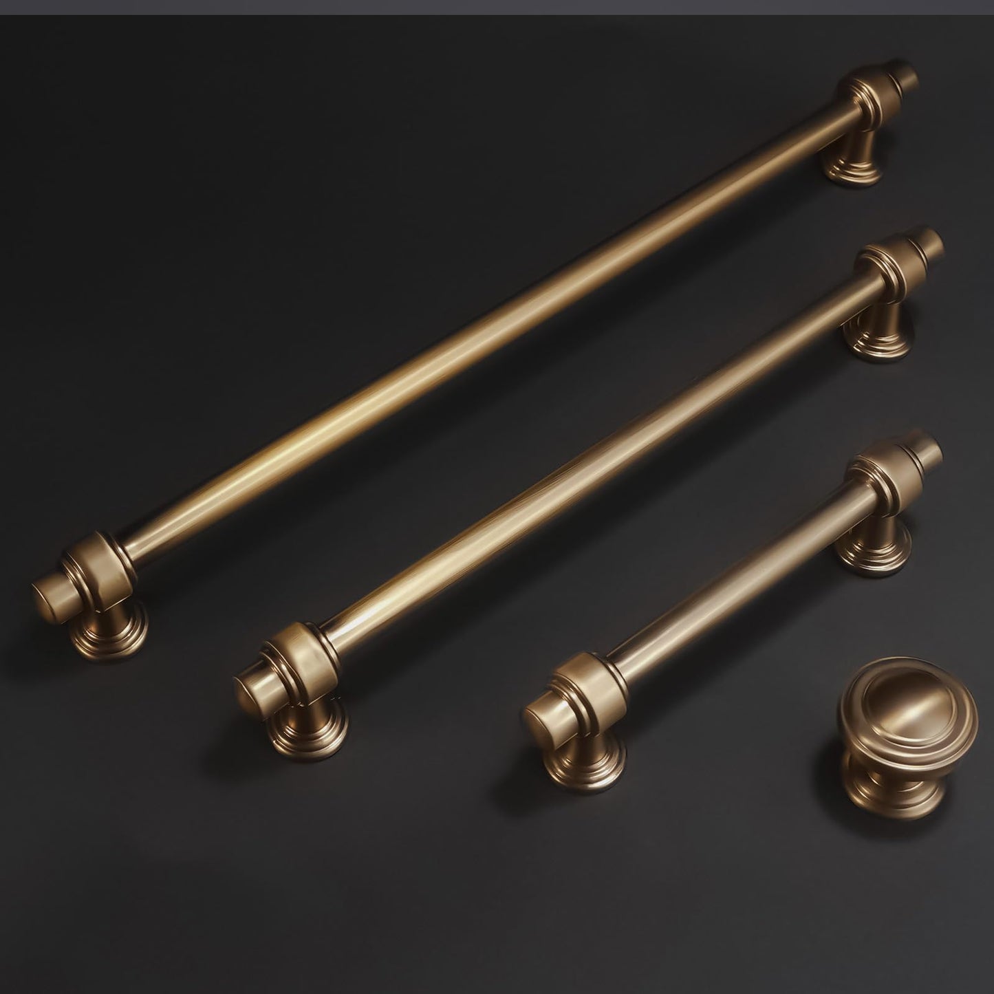 POVEFONK JBUS14 20 Pack 5 Inch(128mm) Champagne Bronze Kitchen Cabinet Handles Cabinet Pulls Gold Drawer Pulls Kitchen Cabinet Hardware Handles Dresser Handles